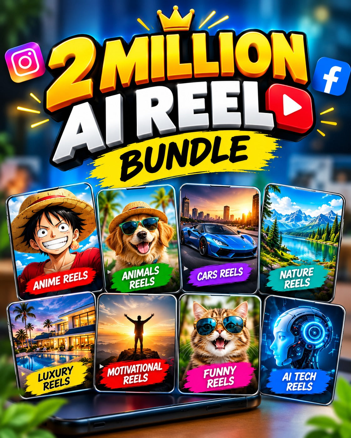 2 Million reel Bundle pack